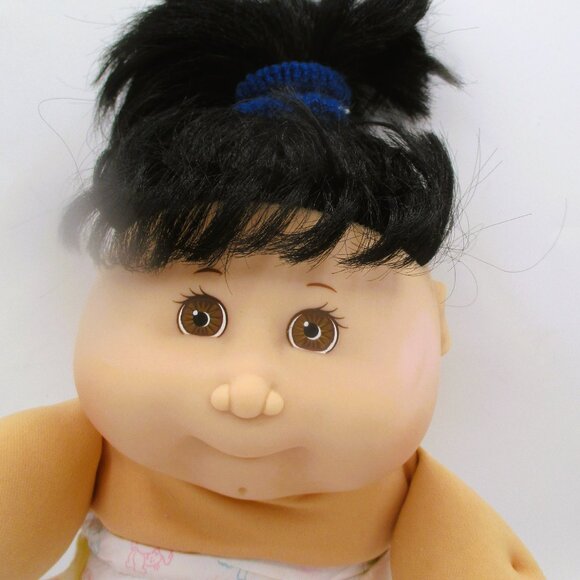 CPK Mattels First Edition 1995 Girl Black Hair 15” brown Eyes Outfit Shoes - Picture 12 of 13